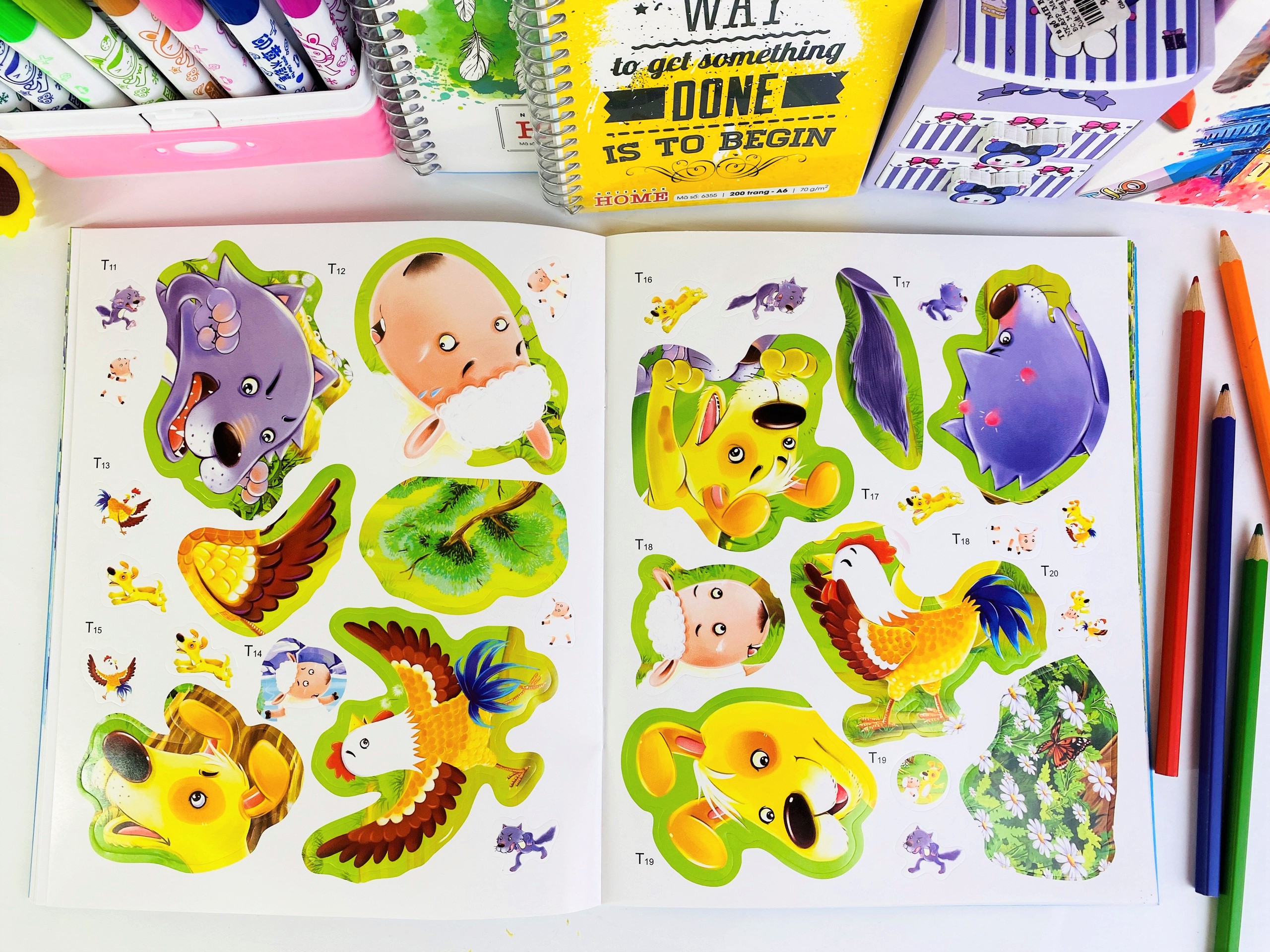 Sách - Combo 8 Cuốn Truyện Cổ Tích Kinh Điển Stickers - Ndbooks