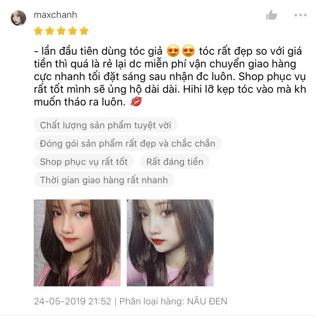 KẸP TÓC GIẢ NỬA ĐẦU CHỮ U CÁC LOẠI