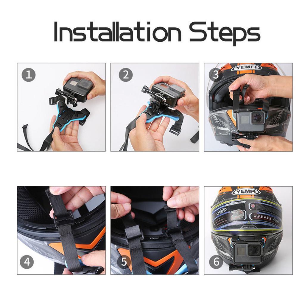 Motorcycle Helmet Strap Belt Front Chin Mount for 6 5 4 3 Session