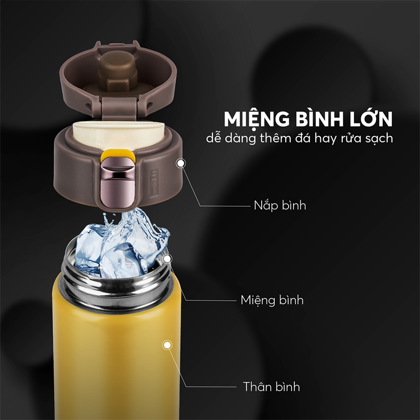 Bình giữ nhiệt Elmich inox 304 EL-8295 dung tích 500ml - Hàng chính hãng