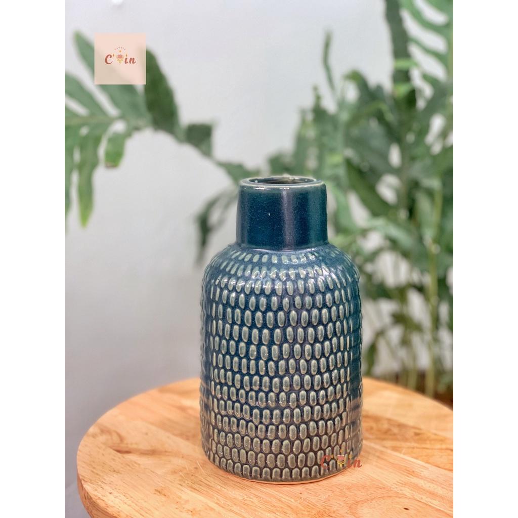 Bình hoa cỡ nhỏ, dáng tròn các màu - Bình hoa gốm, Lọ hoa Decor Trang Trí - Gốm Xuất Khẩu