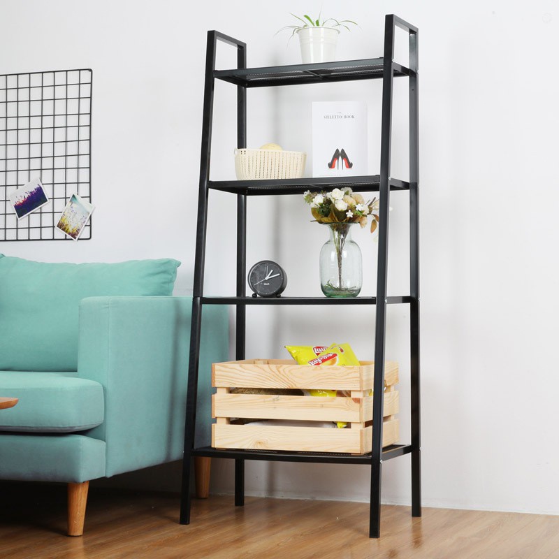 Kệ Đa Năng Hình Thang 4 Tầng - Kệ Sắt Decor Trang Trí Phòng Khách, Phòng Ngủ Chắc Chắn