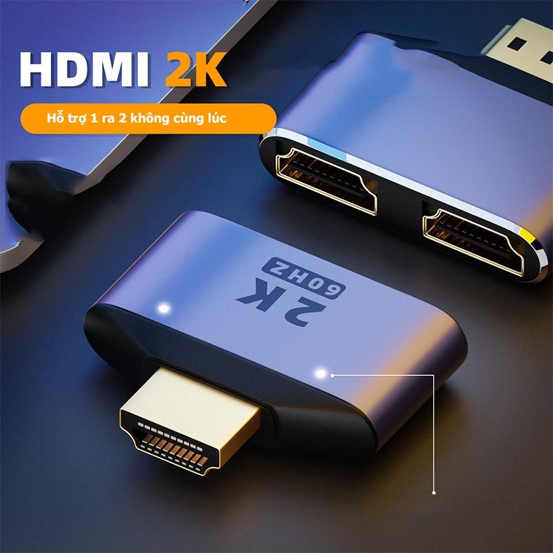 Đầu chia HDMI 1 ra 2 hỗ trợ 2k60hz - Hồ Phạm