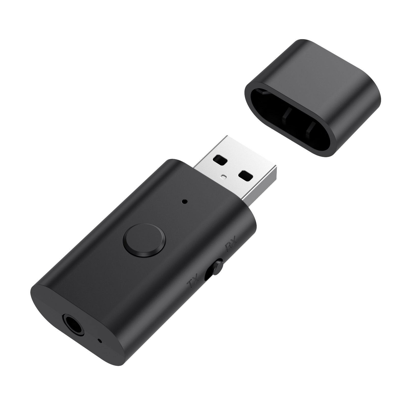 Bluetooth Receiver Adapter Music Receiver USB Plug and Play Stereo Receiver Audio Adapter for Desktop Pc Headsets TV