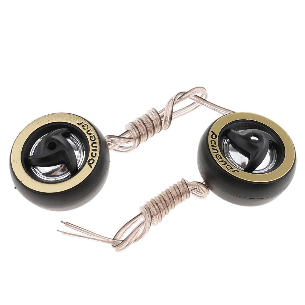 2PC Car Stereo Universal Speaker with Subwoofer Tweeter Cord