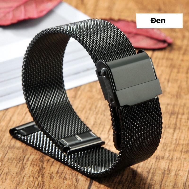 Dây Mesh Lưới Cho Đồng Hồ Fossil Casio Samsung Huawei [Tặng Chốt thông minh &amp; Dụng cụ tháo lắp