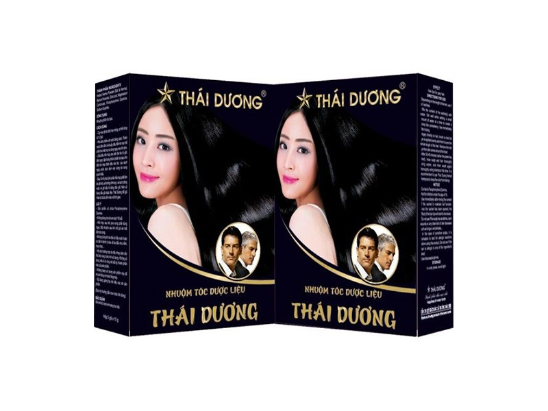 Combo 2 Hộp NHUỘM TÓC DƯỢC LIỆU THÁI DƯƠNG (Hộp 5 gói nhỏ) - An toàn, không kích ứng, đem lại hiểu quả cao, tóc bền màu, hương thơm dịu nhẹ