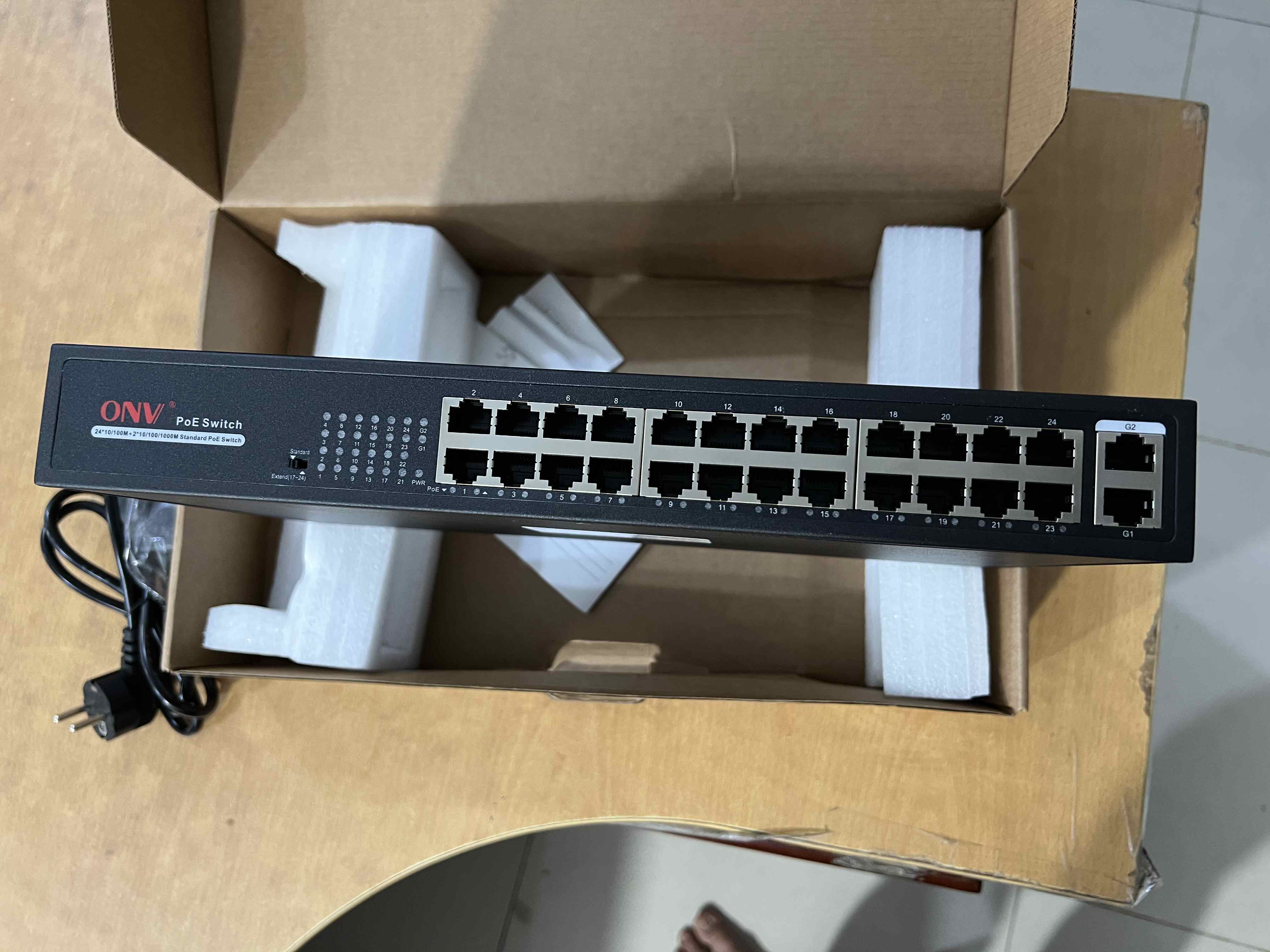 Switch Poe 24 Port Onv H1024PLS + 2 Uplink-HÀNG CHÍNH HÃNG