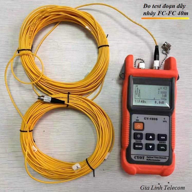 Máy đo điểm đứt cáp quang OTDR CY190S chuẩn SC/APC Tiếng Việt