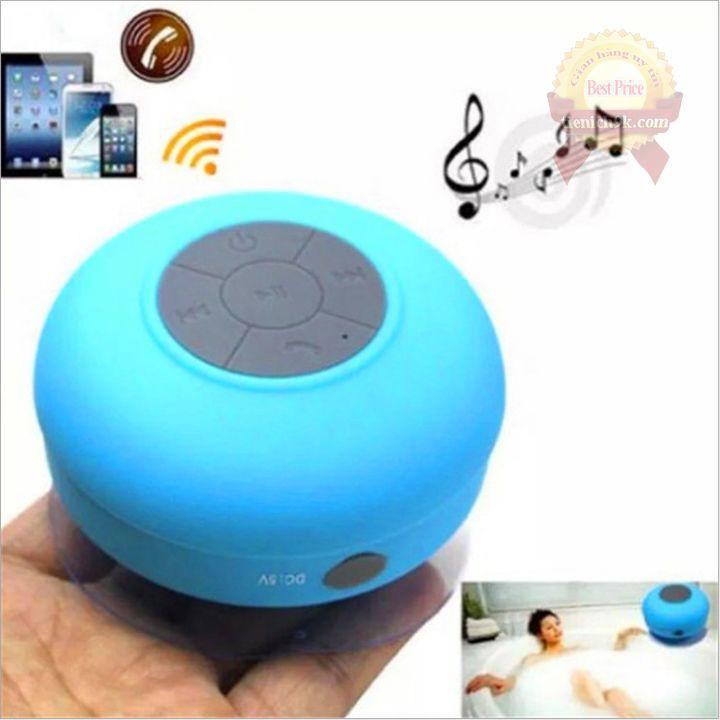 Loa Bluetooth mini chống nước dán hít tường kính không dây X1 gắn nhà tắm