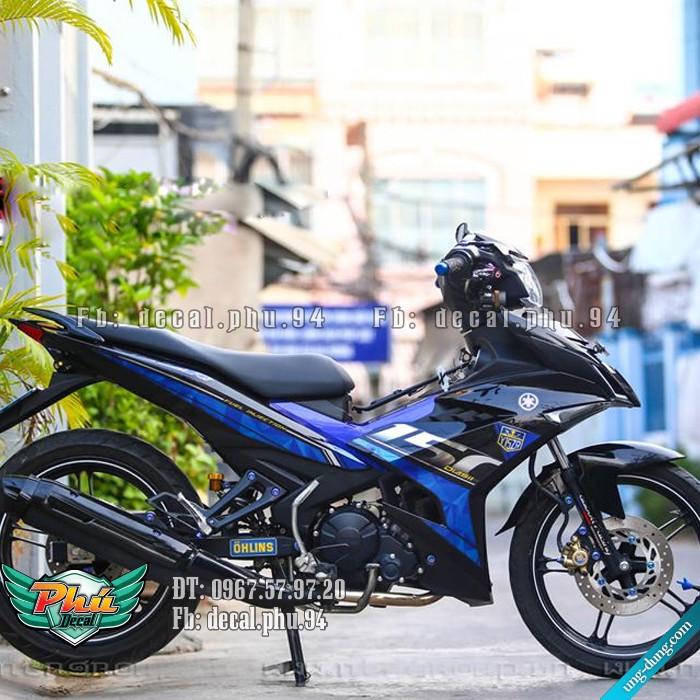 Tem rời EX 150 Y15 2019 đen xanh