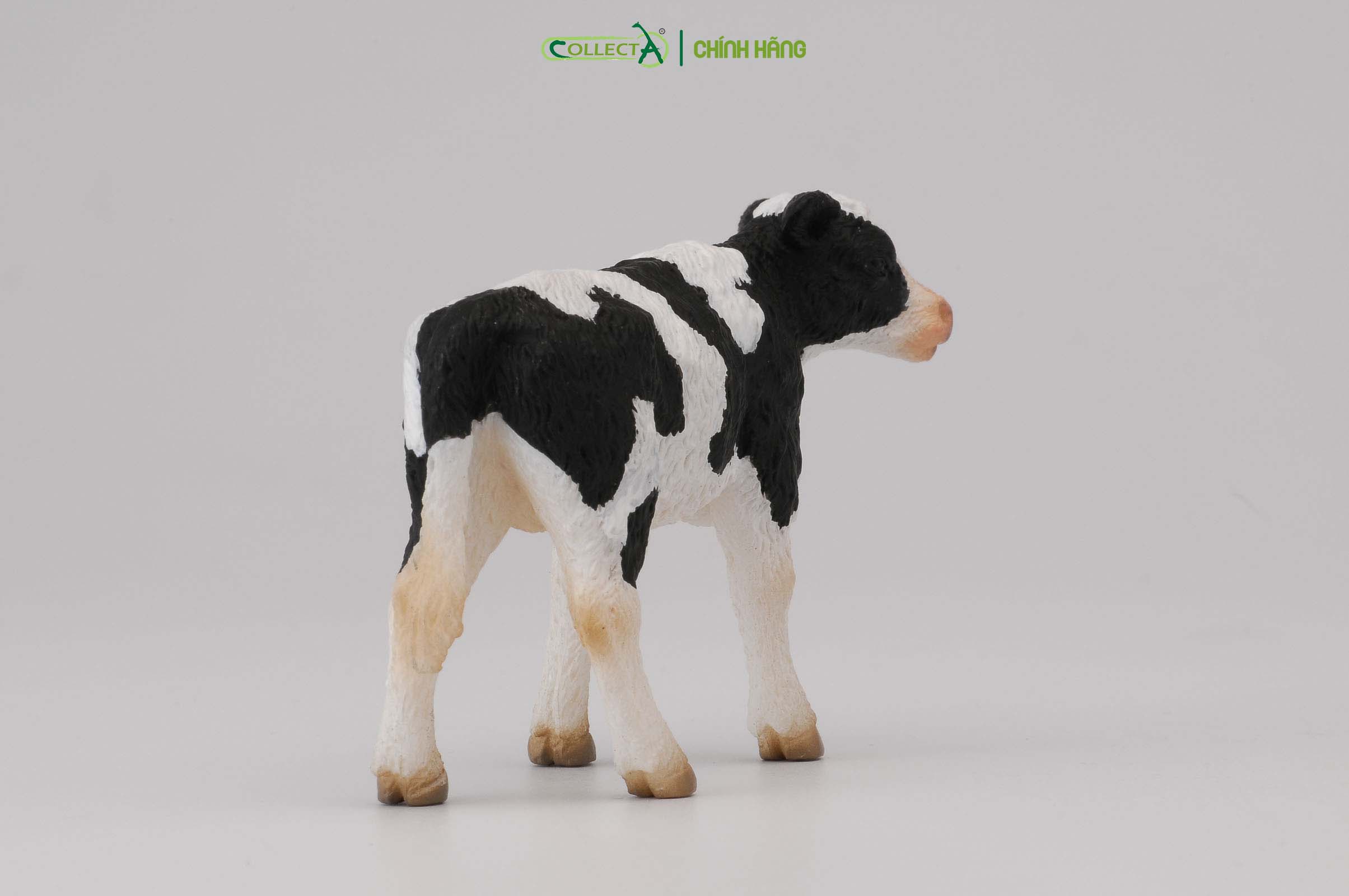 Mô hình thu nhỏ: Bò Hà Lan con - Đứng - Friesian Calf - Standing, hiệu: CollectA, mã HS 9650072[88483] -  Chất liệu an toàn cho trẻ - Hàng chính hãng