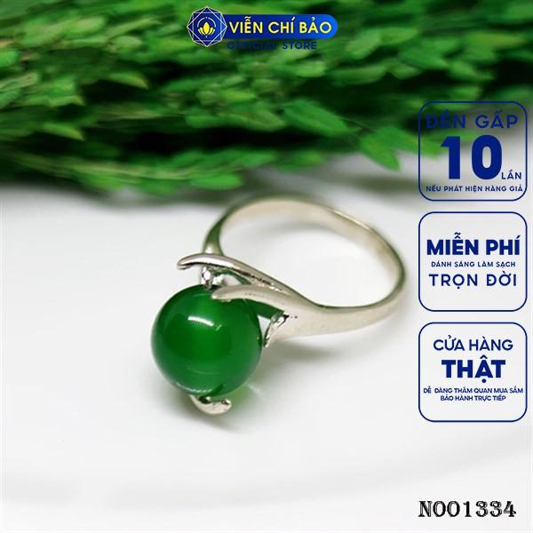 Nhẫn bạc nữ đá phong thủy ( có thể thay màu ) chất liệu bạc S925 thời trang phụ kiện trang sức nữ Viễn Chí Bảo N001334