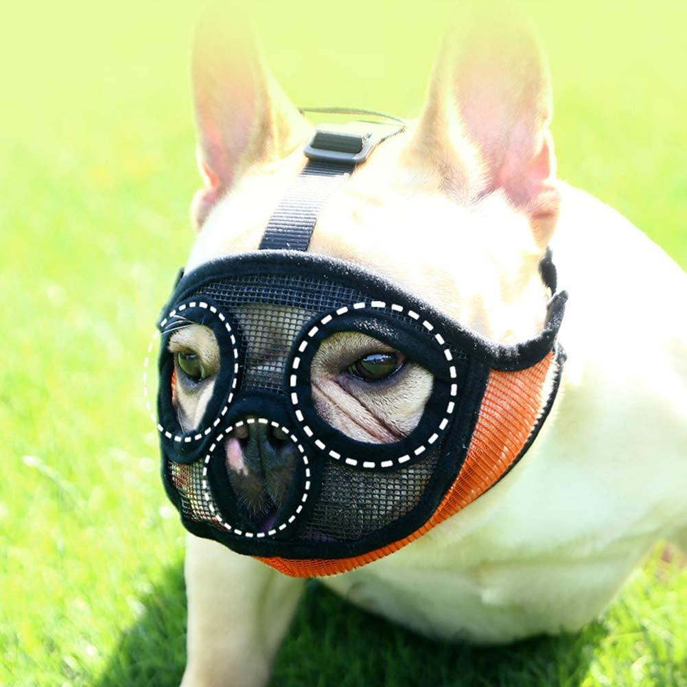 Rọ mõm cho chó Mõm ngắn Mõm thú cưng Mặt nạ chống cắn Brethable Dogs Mouth