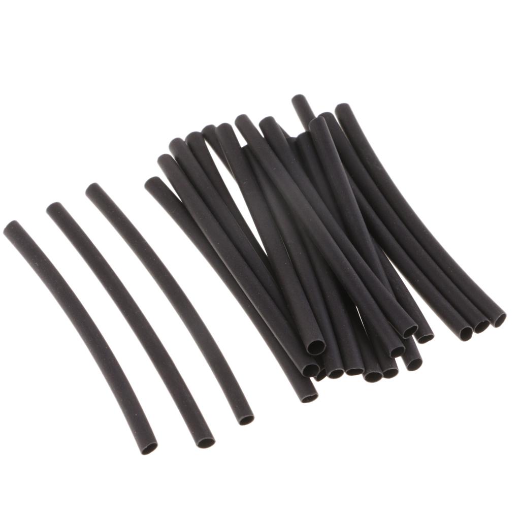 20pcs Heat Shrink Tube, Ronnie Rigs Sleeves, Carp Rig Making Tubing Black