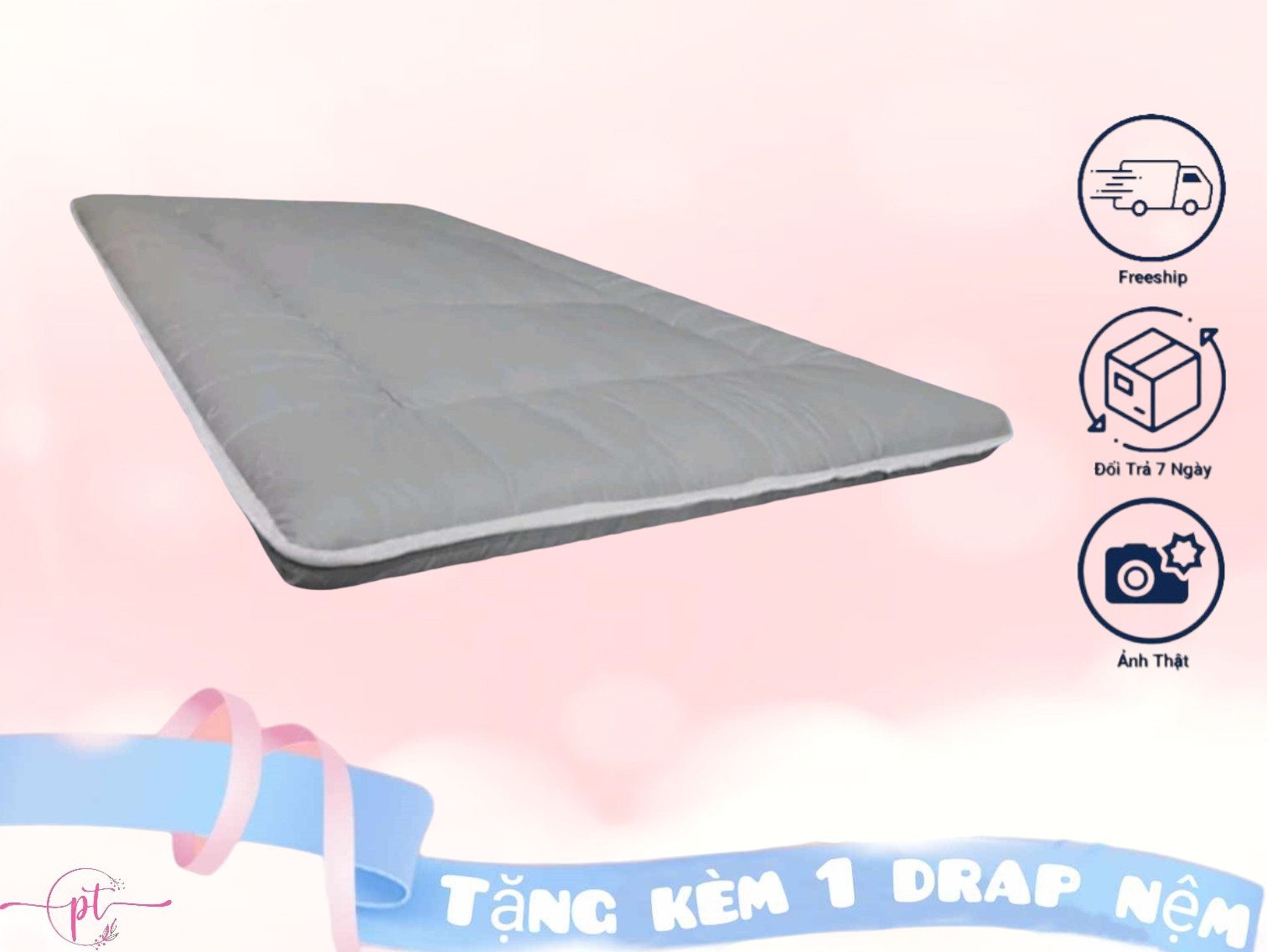 Đệm Trải Sàn, Nệm, Topper Hàng Xuất Nhật Đủ Size Tặng Kèm Drap Nệm
