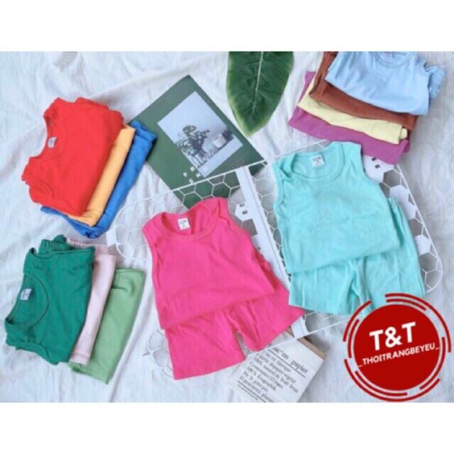 BỘ BA LỖ cotton cho bé mát LẠNH