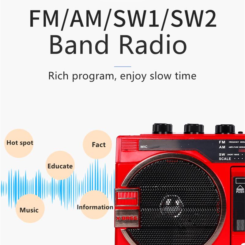 CMIK MK-132 RETRO BEMAD RADIO 5.0 Bluetooth Play Color: 28W With bluetooth