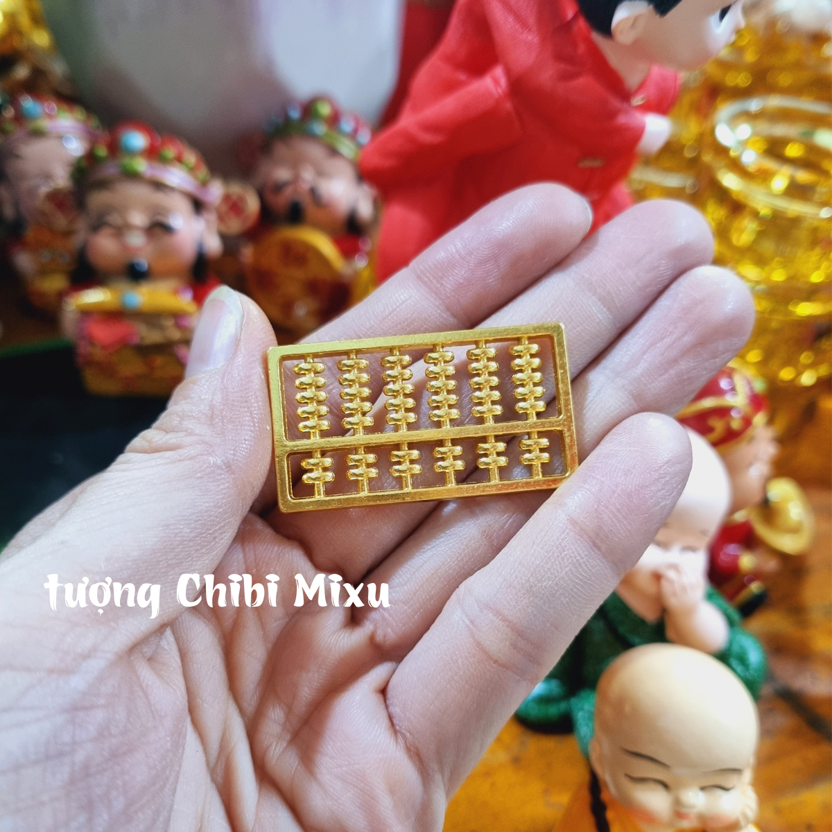 Dĩa vàng Tài Lộc may mắn 22K - 25K phong thủy Giàu có Quà tặng Đồ trang trí, tân gia