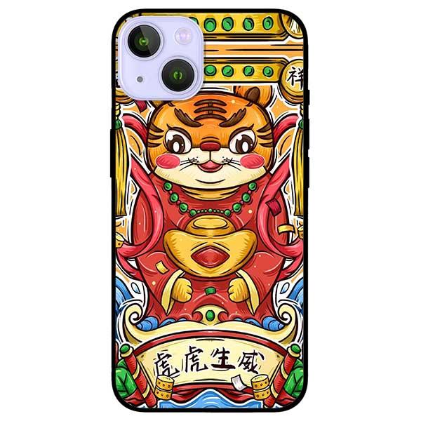 Ốp lưng dành cho Iphone 13 Mini - Iphone 13 - Iphone 13 Pro -  Iphone 13 Pro Max - Hổ Ôm Vàng