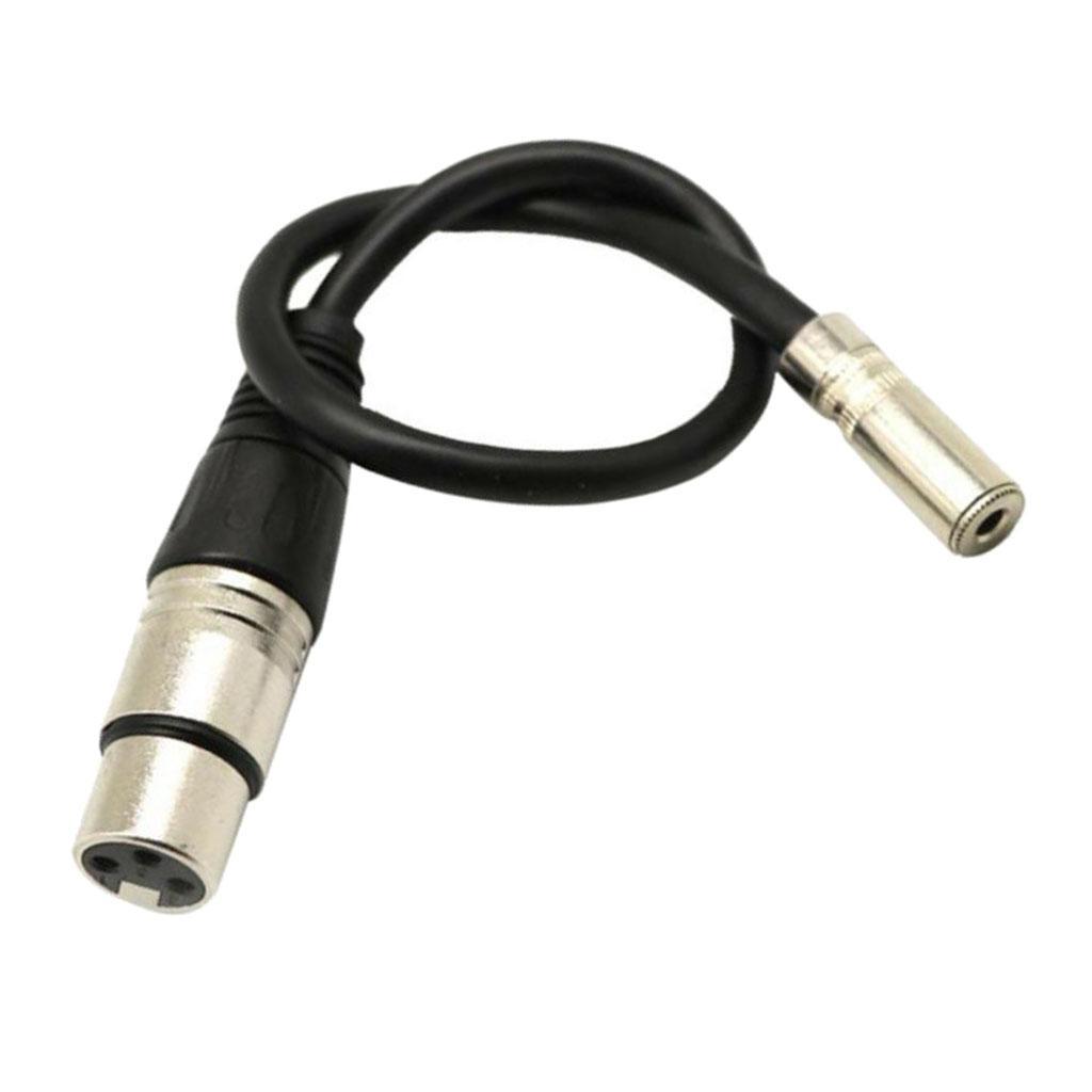3.5mm Stereo Jack Female To XLR Male Audio Adapter Extension Cable