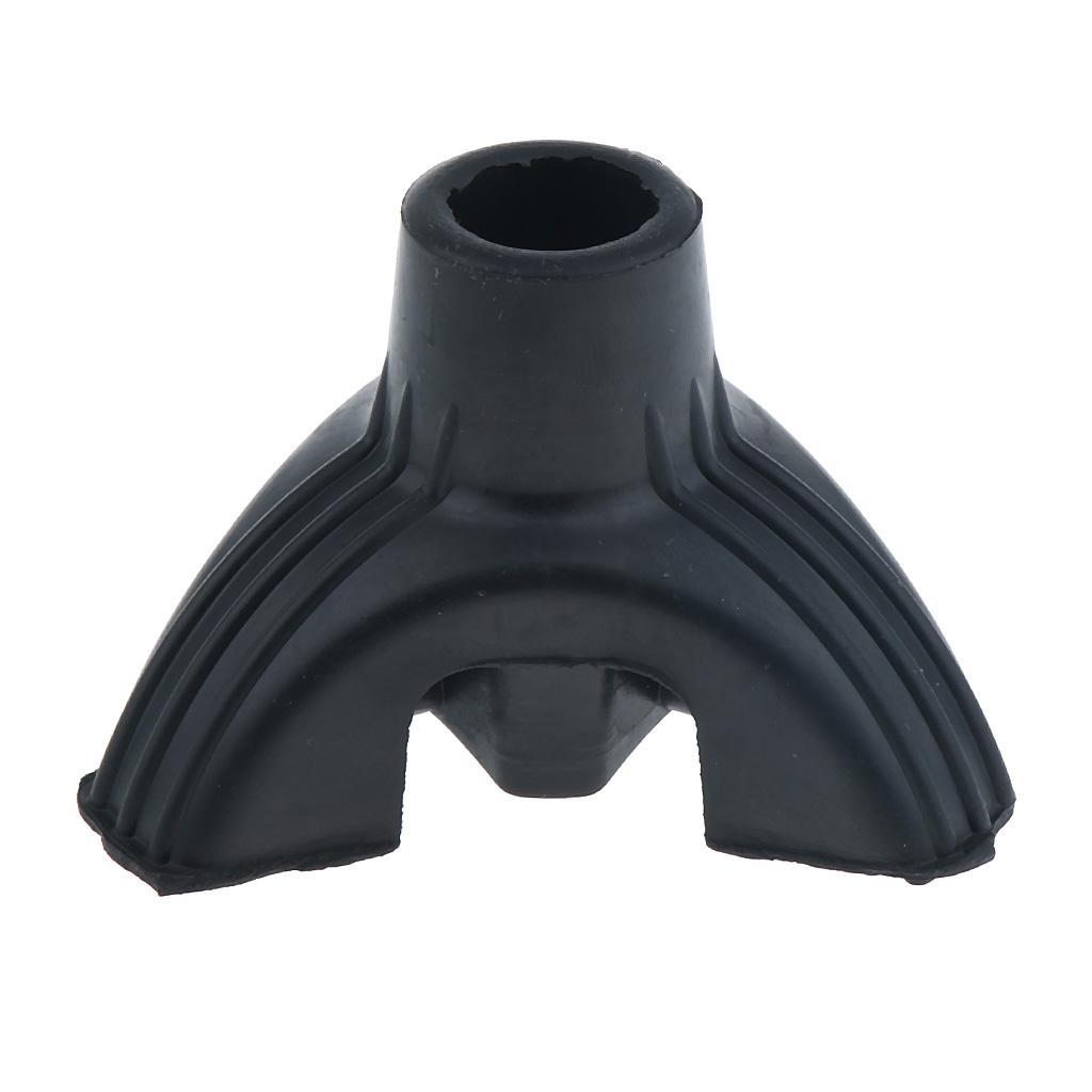 Black Tripod Anti Slip Rubber Replacement Tip For Cane Stick Crutches 5/8 inch 3/4 inch