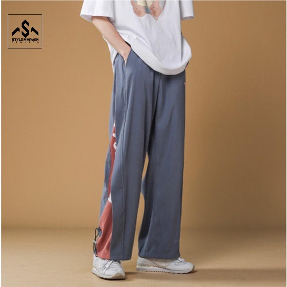 Quần Jogger Ống Suông Rộng Phối Viền Sọc Màu Kiểu Dáng Trẻ Trung Năng Động STYLE MARVEN - JOGGER NAM 90000100C2