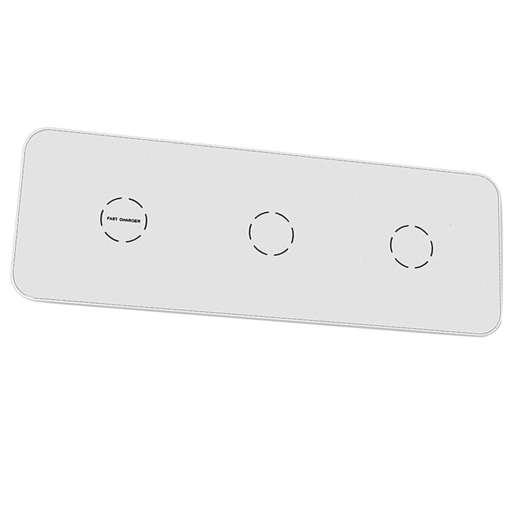 3 In1 Wireless Fast Charger Charging Stand Dock Pad For IWatch Phone US Plug