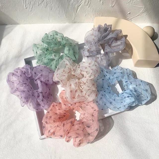 Dây cột tóc scrunchies bóng