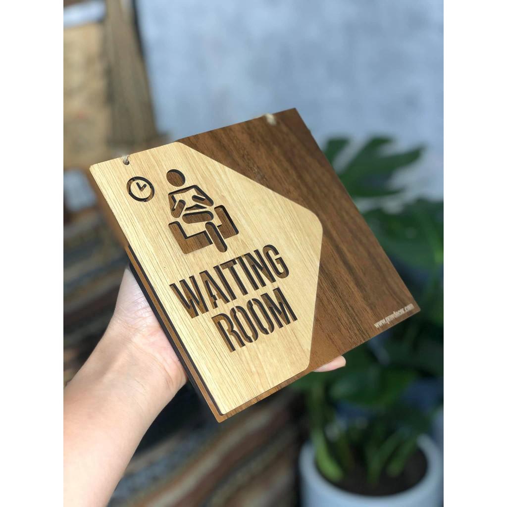BIỂN PHÒNG. Gỗ 2 màu tương phản, có sẵn dây treo hoặc keo dán. PMV-BSP