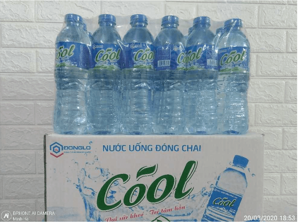 Nước uông tinh khiết đóng chai Cool