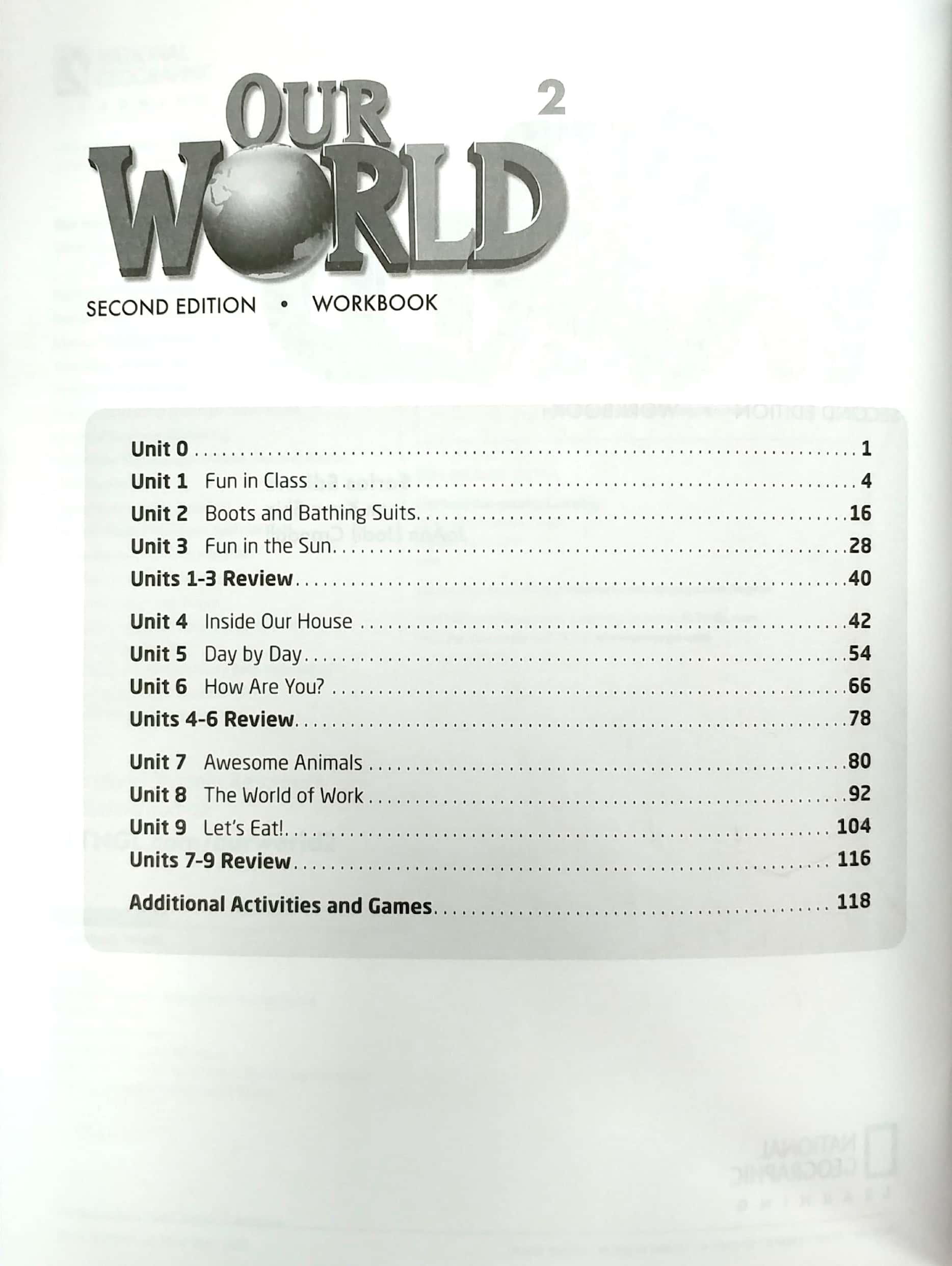 Our World 2 Workbook 2nd Edition (American English)