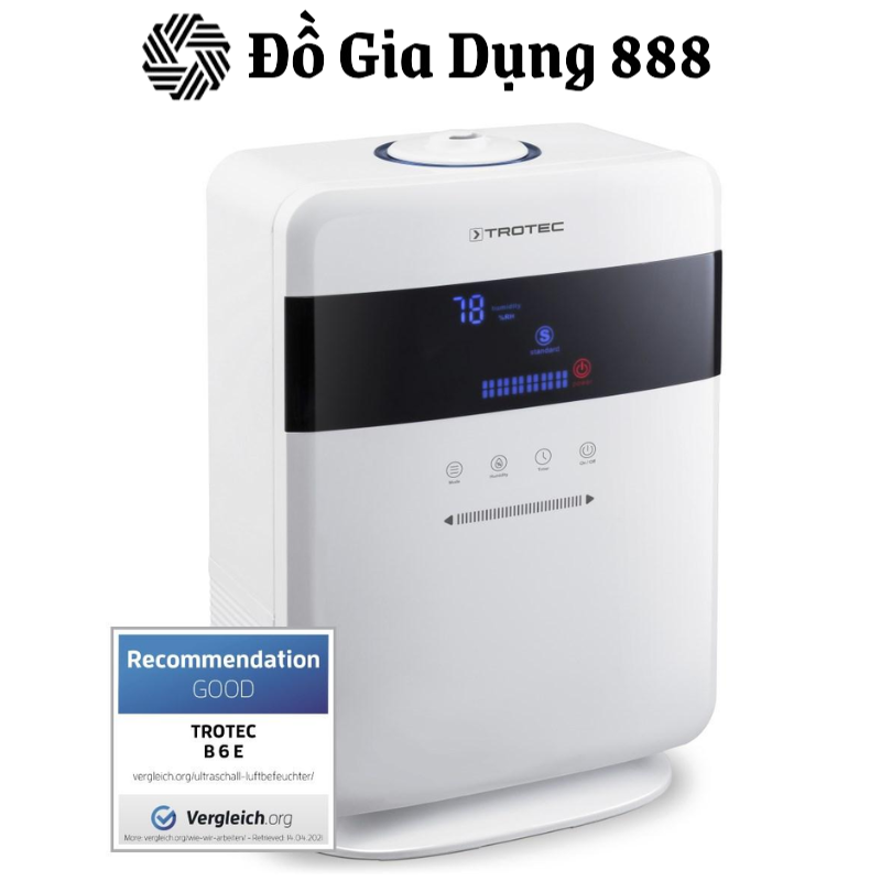 Máy Tạo Ẩm Và Khuyếch Tán Tinh Dầu Trotec B6E, Máy Xông Tinh Dầu, Bổ Sung Ion, Máy Lọc Không Khí, Nhập Đức, BH 12 Tháng