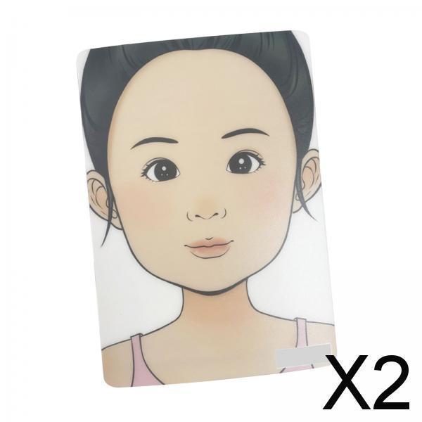 2xMakeup Painting Practice Template Washable Painting Art Display Tool for  Face