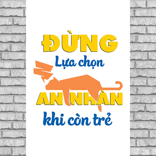 Tranh Slogan Tạo Động Lực Văn phòng DLVP-04 (Không bao giờ là thất bại tất cả chỉ là thử thách)