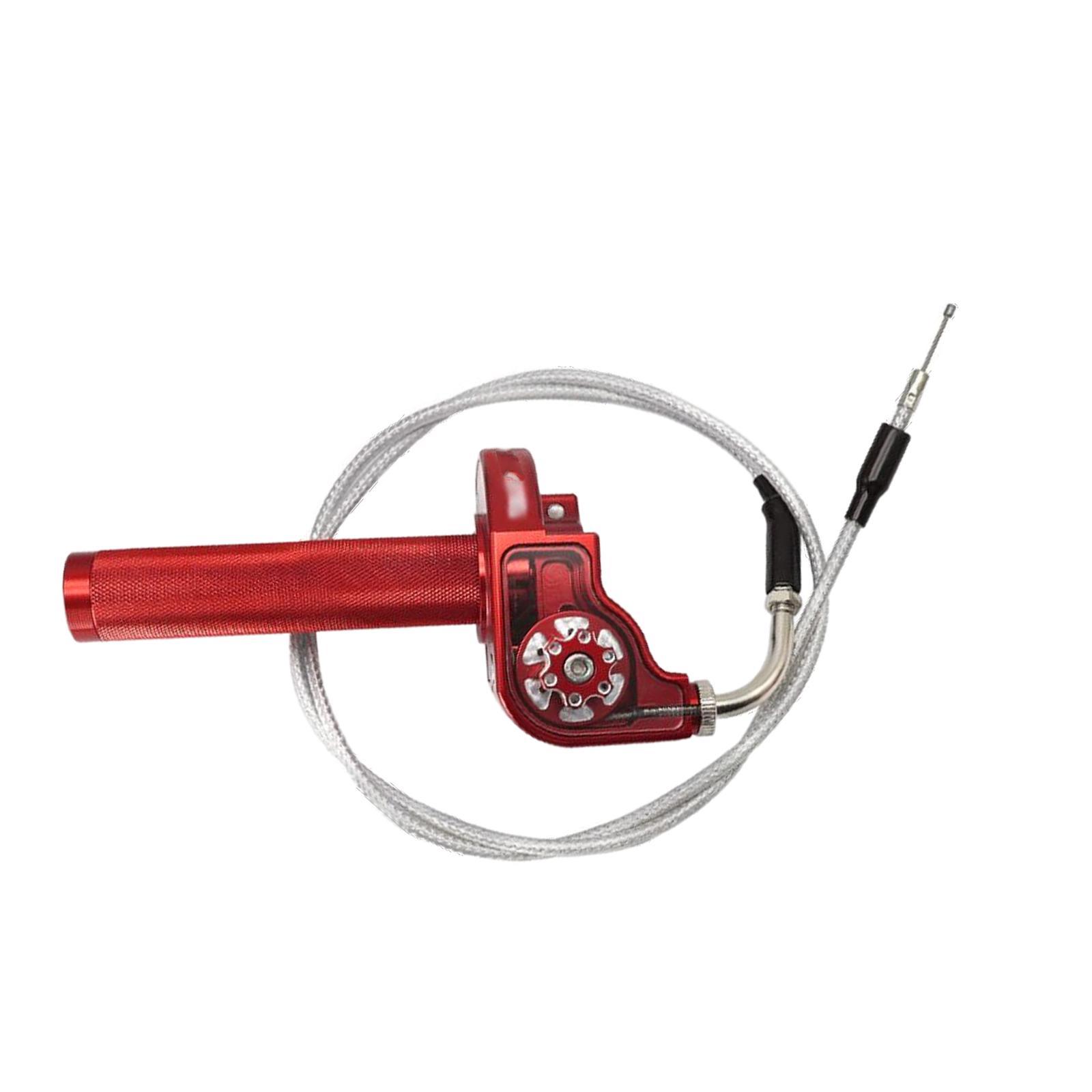 Throttle Grip Aluminum Alloy for Motorcycle Easy to Install Red