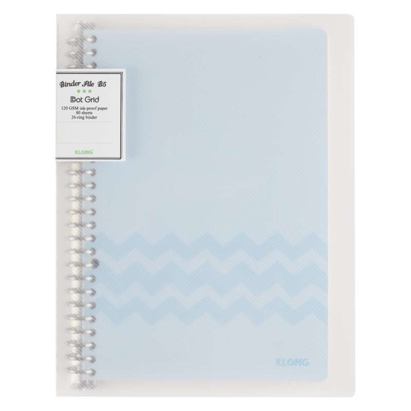 Sổ Binder File Dot Grid sắt 26 chấu B5 - 80 tờ ; MS: 551