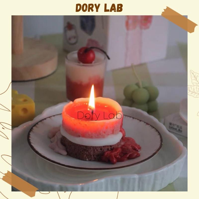 Nến Thơm Bánh Kem Dâu Tây Không Khói, Quà Tặng Ý Nghĩa - Dory Lab