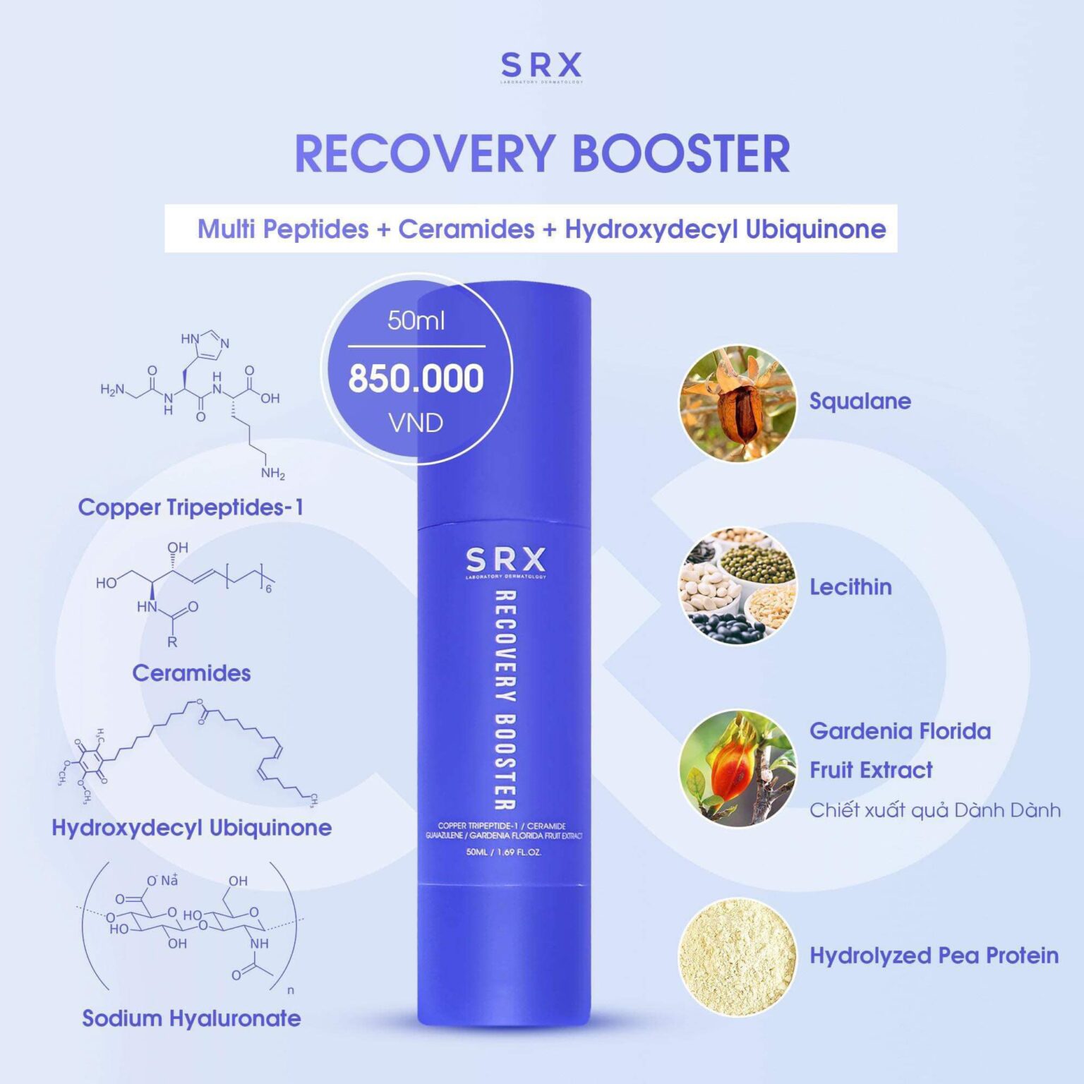 Gel dưỡng ẩm phục hồi da SRX Recovery Booster 50ml