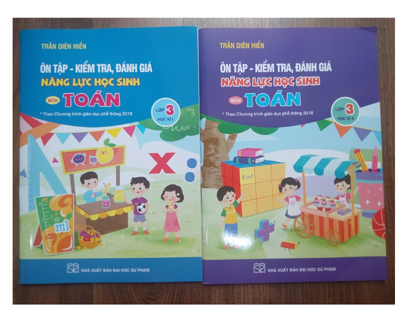 Sách - Combo Ôn tập - kiểm tra, đánh giá năng lực học sinh môn toán lớp 3 học kì 1 + 2