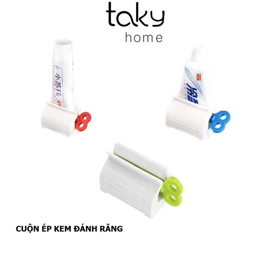 Cuộn Ép Kem Đánh Răng Tiện Lợi Nhiều Màu, Cuộn Lấy Kem Đánh Răng Tiết Kiệm và Tái Sử Dụng, Tiện Ích Cho Gia Đình. TakyHome 5203