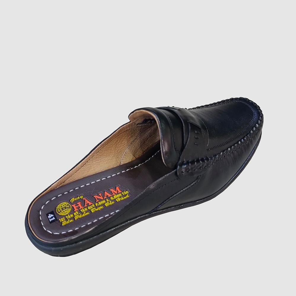 Dép Bít Mũi Nam Da Bò Thật TiTi ĐÔ Cao Cấp GSB20104d