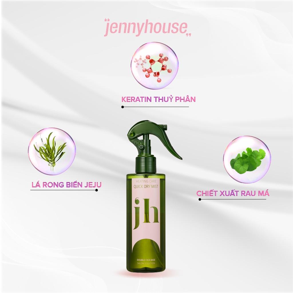 Dầu Gội Khô Dạng Xịt JENNY HOUSE Heating Care Quick Dry Mist 200ml - Hương Thơm Cam Quýt, Ngăn Ngừa Tóc Gãy Rụng