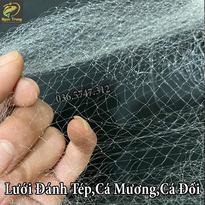 Lưới Đánh Cá 3 Màn ,Bắt Cá Tép, Mương.Lưới Đánh Chìm Có Chiều Cao 70cm Dài 60m Mắt Lưới 1,5cm