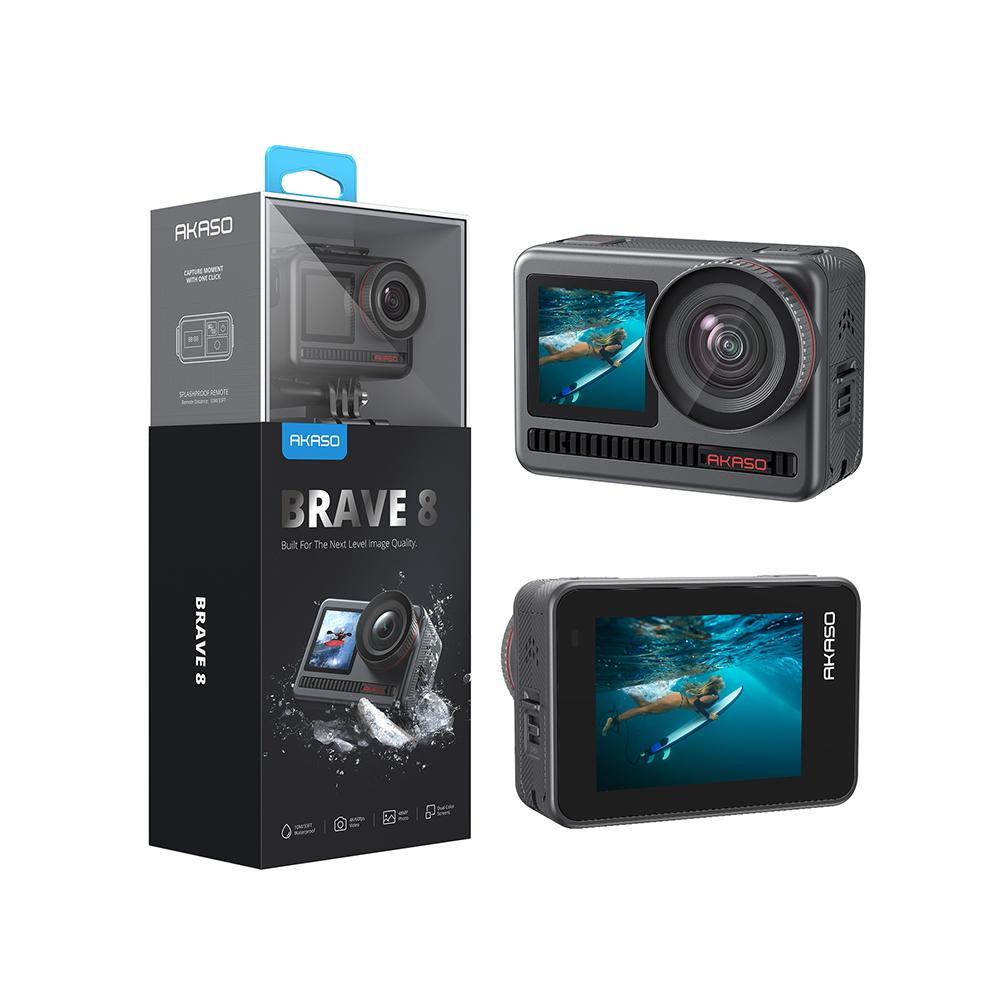 Brave 8 4K 60fps 2,7k 120 FPS 8K Thời gian Lapse Dual Touch Màn hình chống sốc dưới nước Máy ảnh thể thao hành động