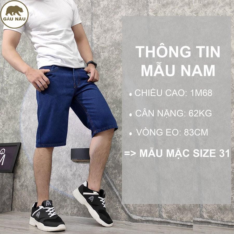 Quần short jean nam GN392 [ có video ] màu chuẩn đẹp Gấu Nâu