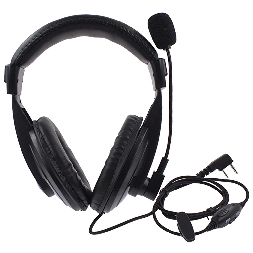 Professional Noise Cancelling Overhead Headsets Headphones For 2Pin Baofeng