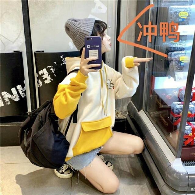 Áo hoodie nữ in hình vịt