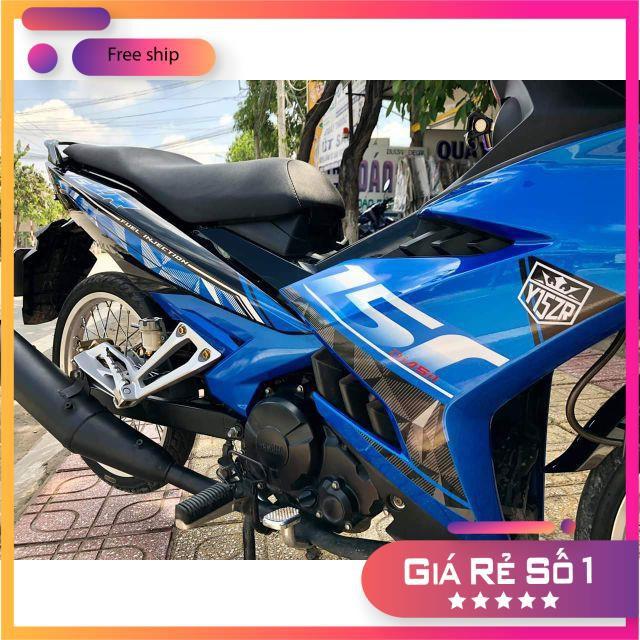 Tem rời dành cho Exicter 150 dán xe xanh đen như hình