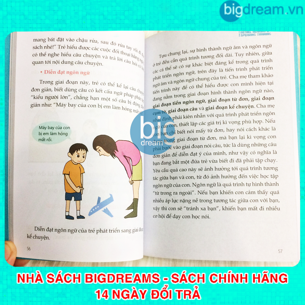 Dạy con học nói sớm - Phát triển tư duy ngôn ngữ tiềm thức cho bé chậm nói sách cho bé tập nói